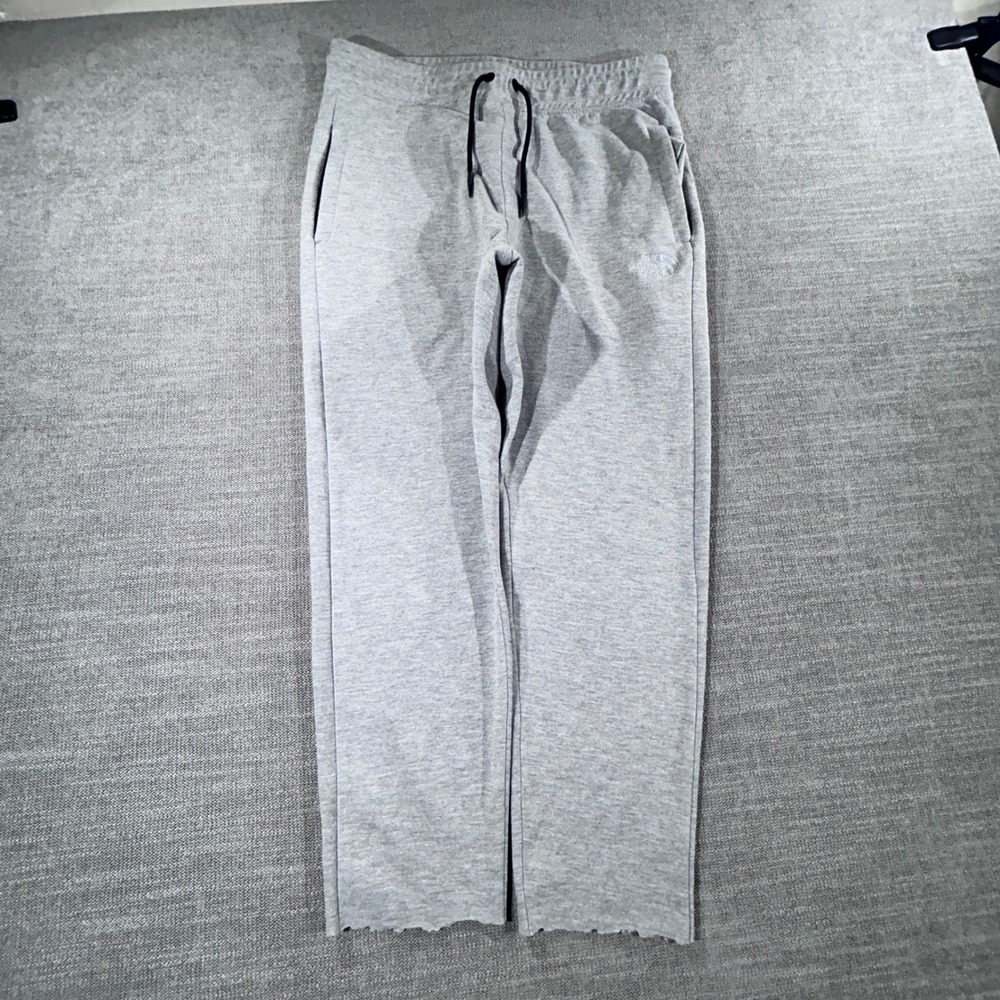 The North Face Sweatpants Mens Large Gray Good Raw Hem Drawstring Joggers